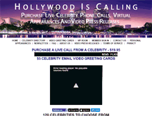 Tablet Screenshot of hollywoodiscalling.com